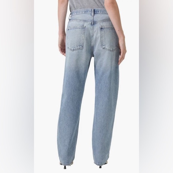 Agolde 90's Mid Rise Loose Fit Straight Jeans in ‘Threadbare’ | Size 29 - Picture 3 of 13